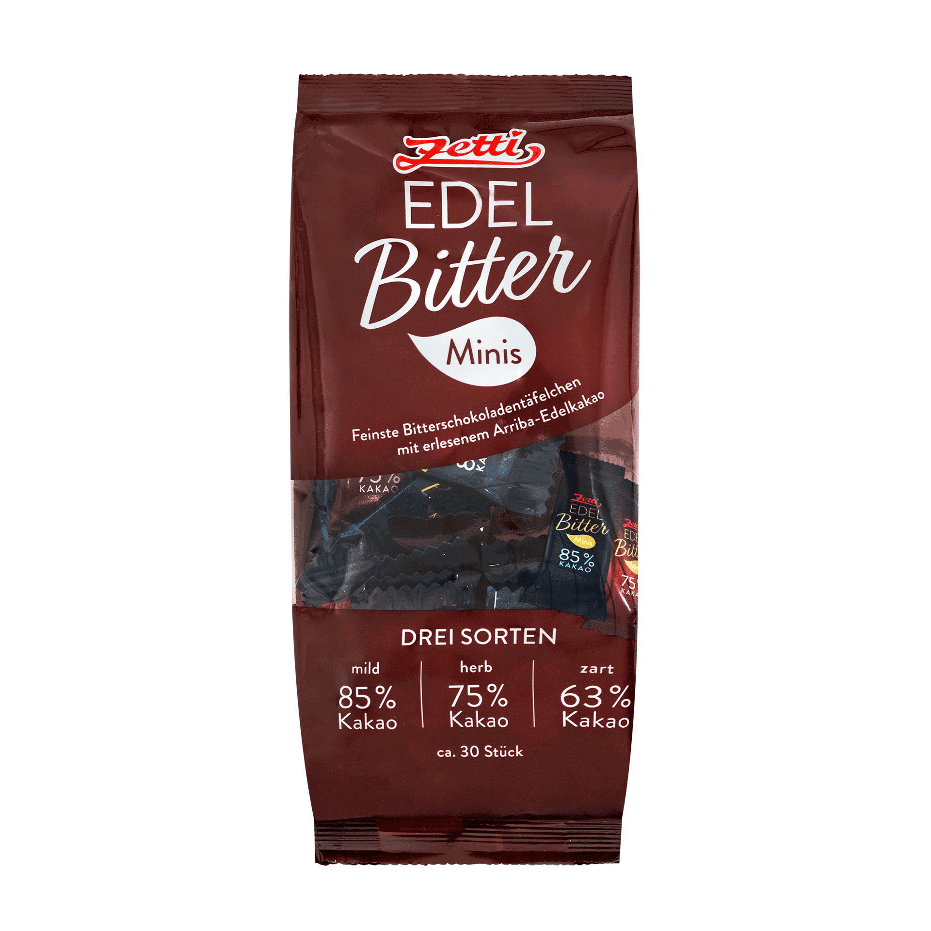 Edelbitter Minis Vorderseite der Verpackung