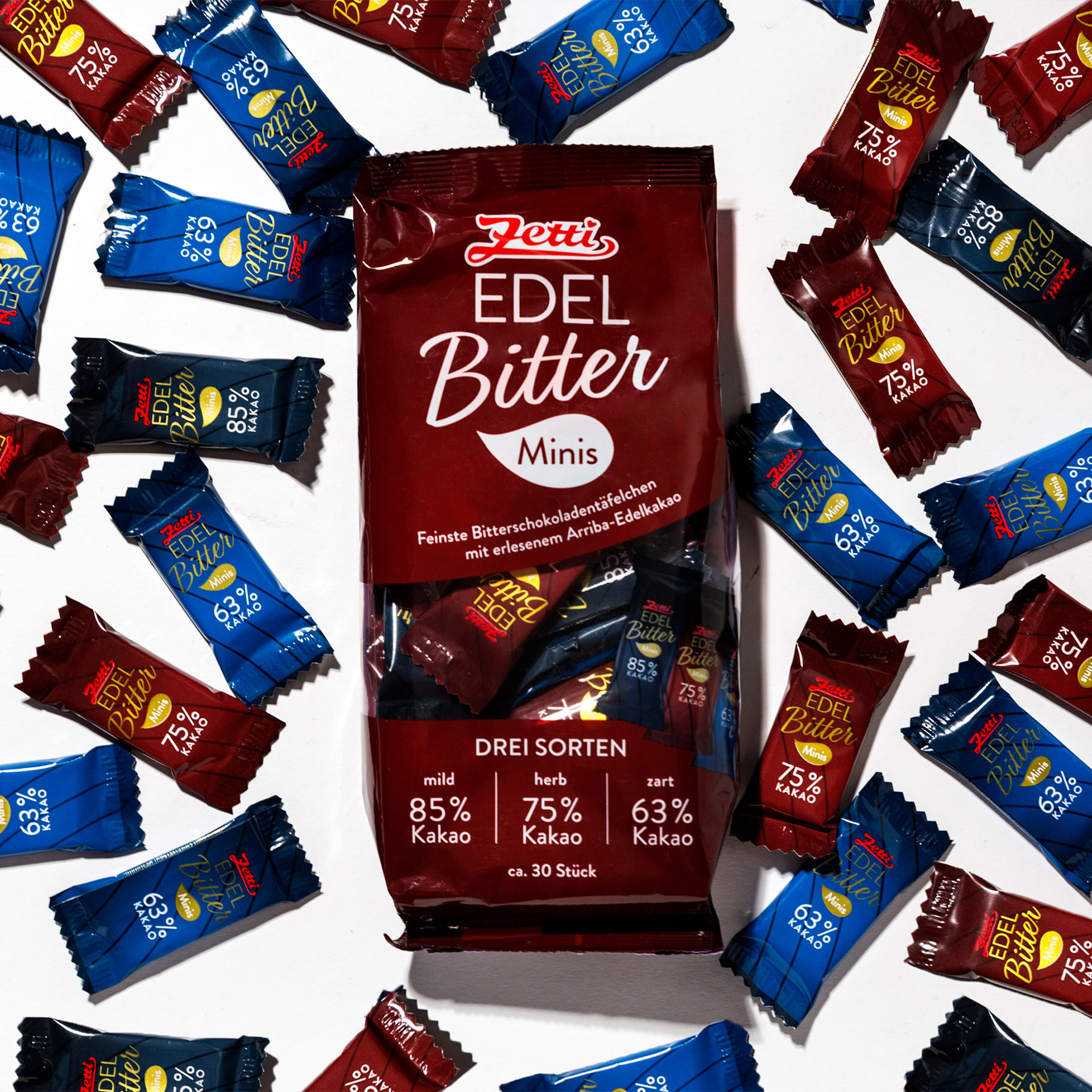 Edelbitter Minis Vorderseite der Verpackung