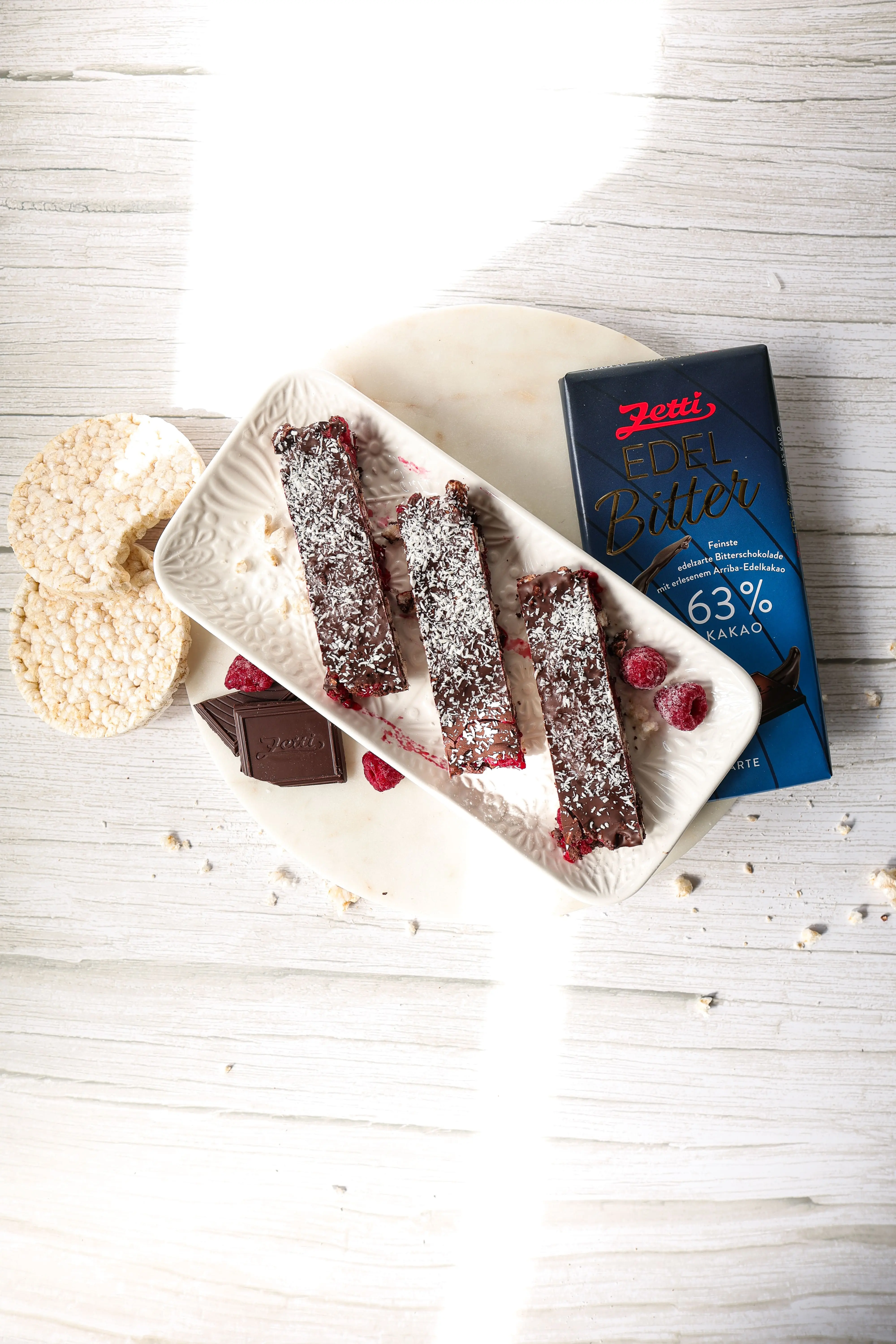 Edelbitter Reiswaffel Bars